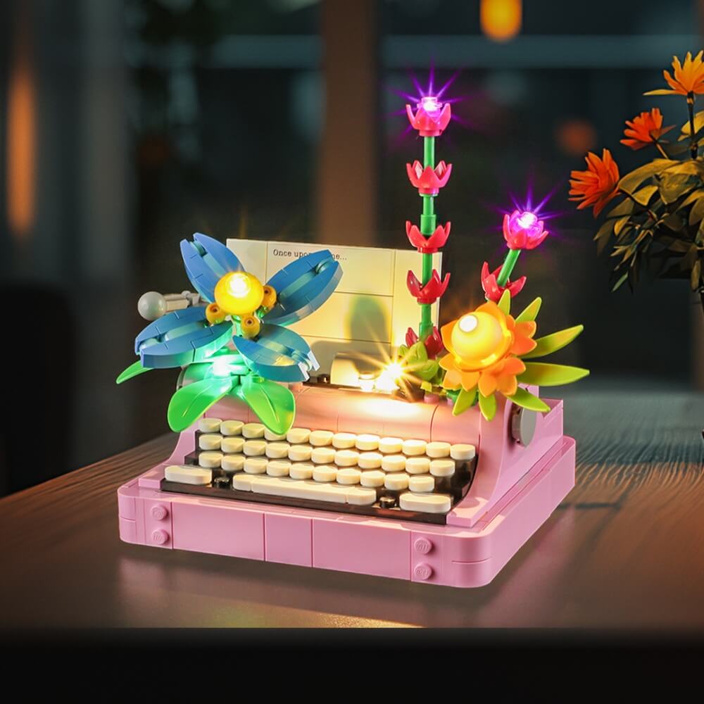 Beleuchtungsset für Schreibmaschine mit Blumenmuster 31169 - Lightailing