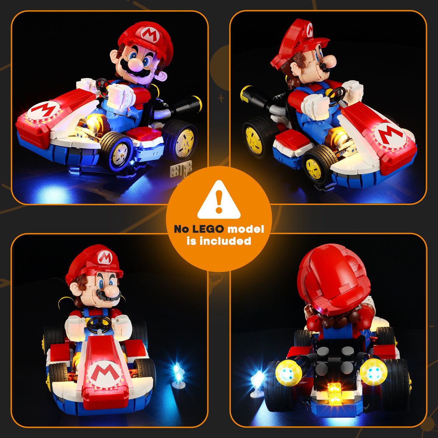 Light Kit for Mario Kart – Mario & Standard Kart 72037-Lightailing