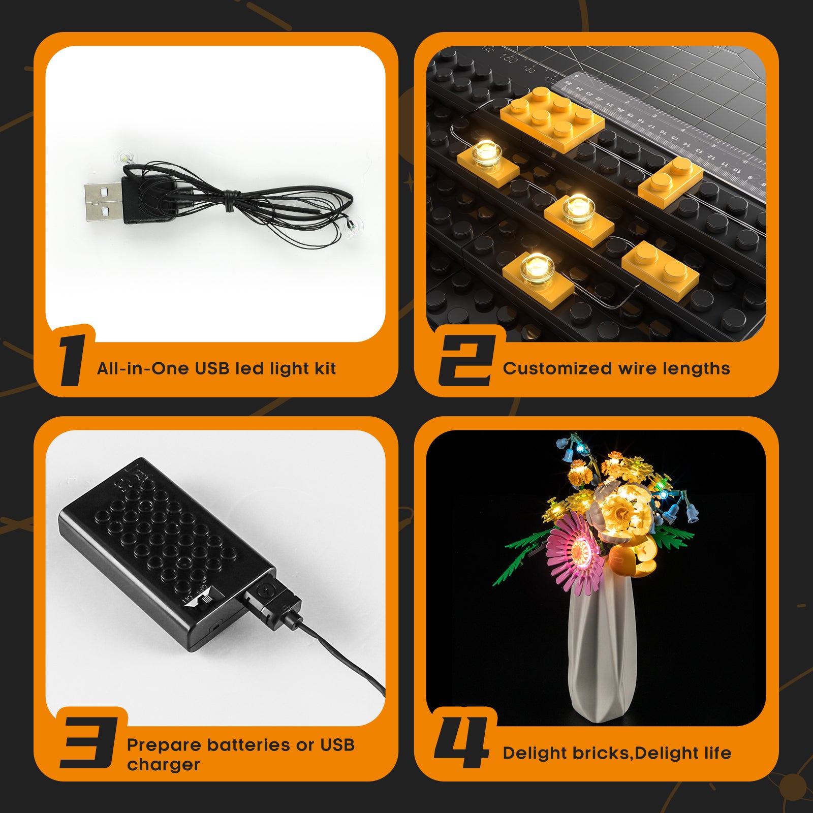 Lightailing Light Kit For Petite Sunny Bouquet #10347-17