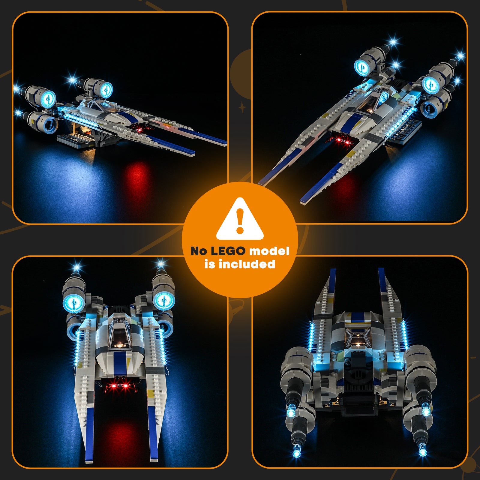 Lightailing Light Kit For Rebel U-Wing Starfighter #75399-14