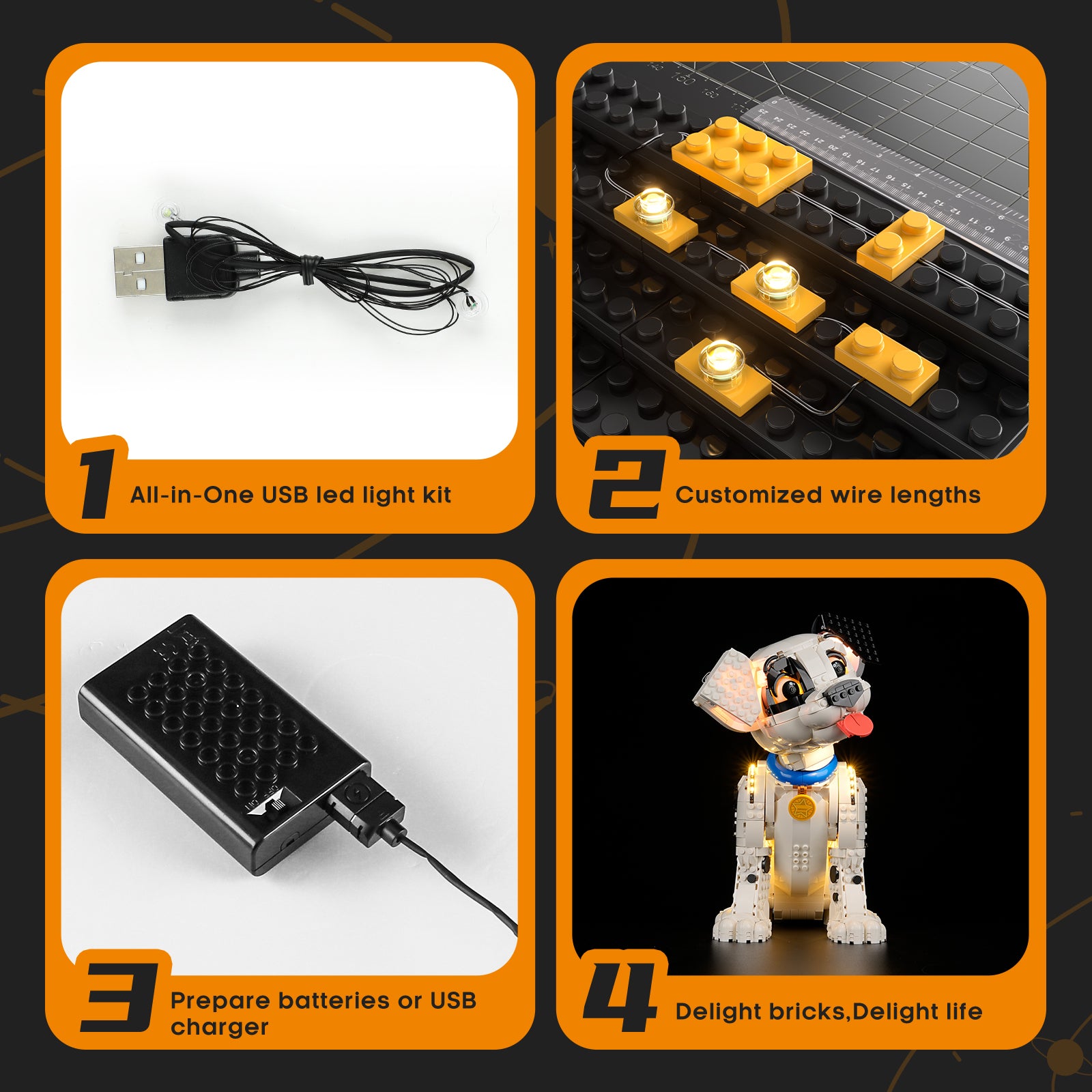 Light Kit for 101 Dalmatians Puppy 43269-Lightailing