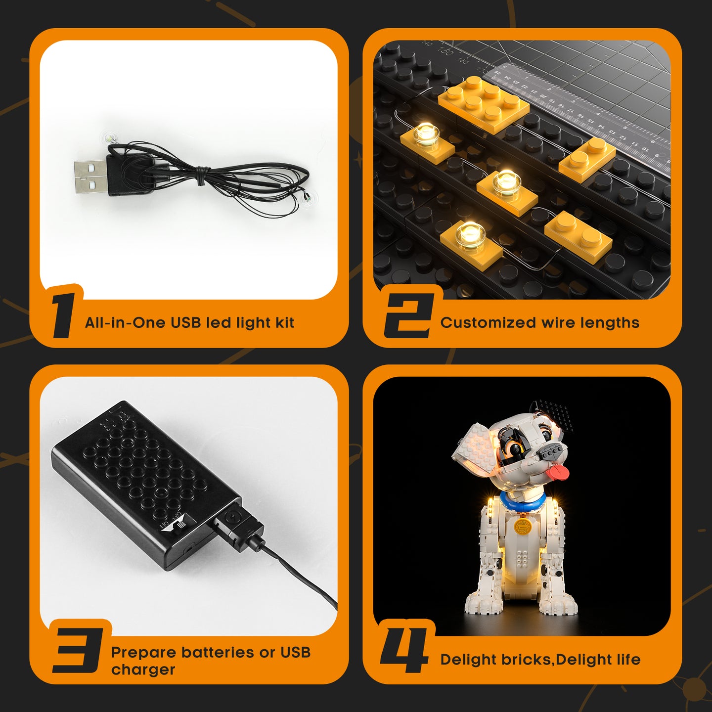 Light Kit for 101 Dalmatians Puppy 43269-Lightailing