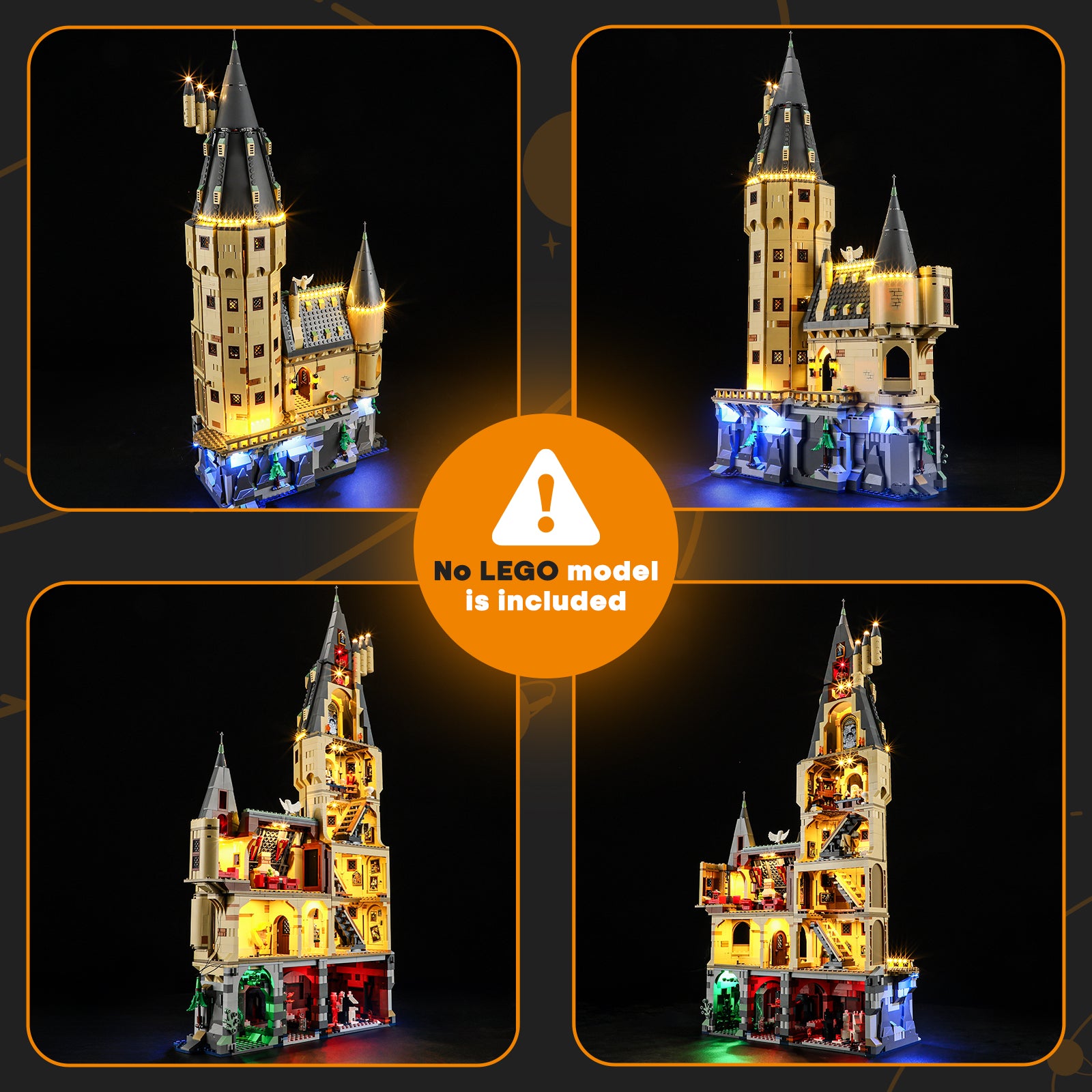 Lightailing Light Kit For Hogwarts™ Castle: The Main Tower #76454-11