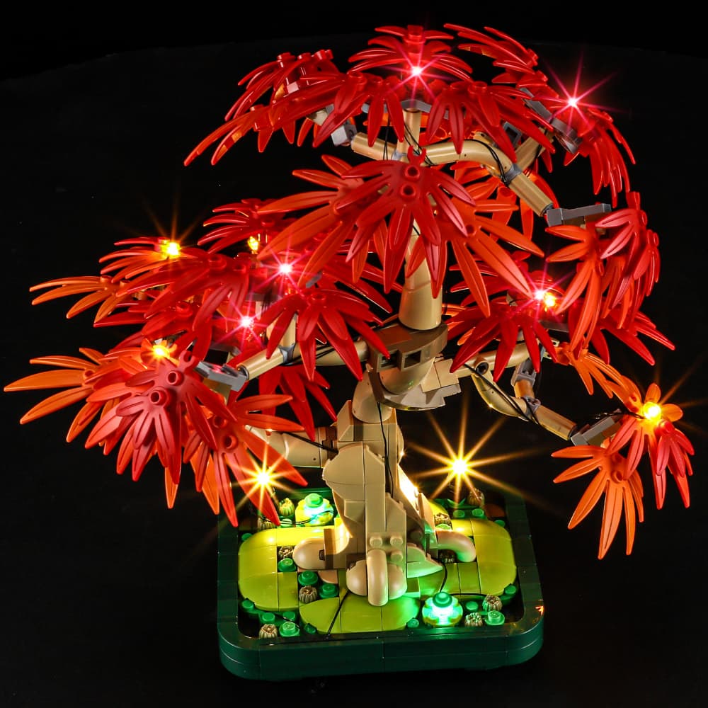 led light bonsai tree Lightailing Light Kit for LEGO Japanese Red Maple Bonsai Treer #10348