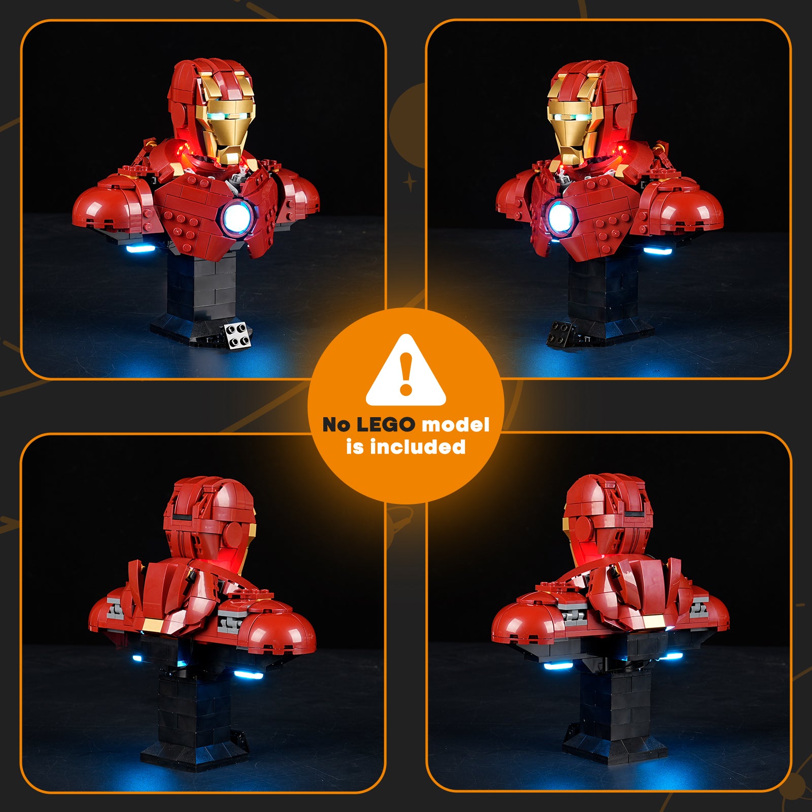 Lightailing Light Kit For Iron Man MK4 Bust #76327-8