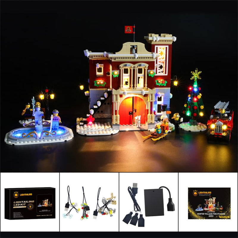 Kit d'éclairage pour la caserne des pompiers du village d'hiver 10263