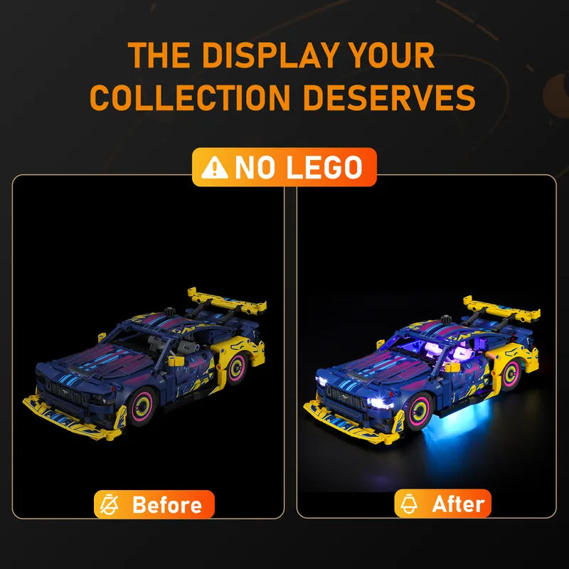 Light kit for Custom Garage Ford Mustang GT Car 42236 - Lightailing【Not Final Price｜Coming Soon】