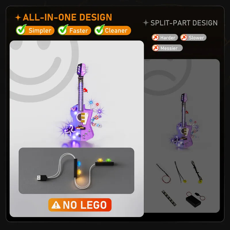 Light kit for Olivia Rodrigo's Dual Guitar 43031 | Lightailing【Not Final Price｜Coming Soon】