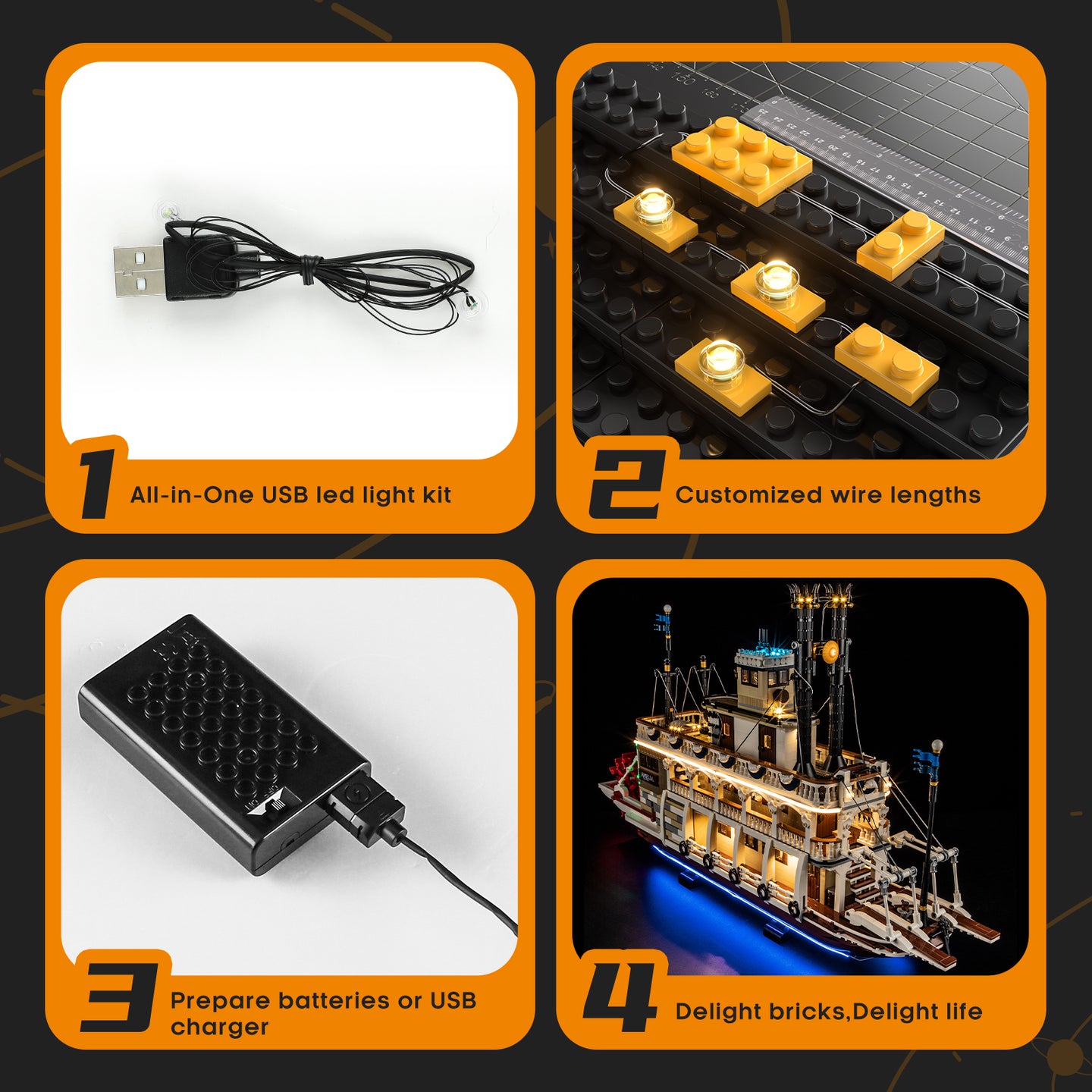 Lightailing Light Kit For River Steamboat #21356 - 22