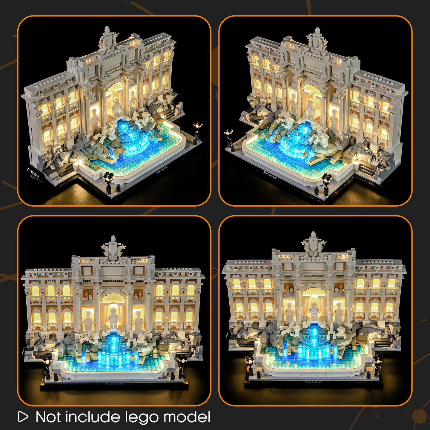 Lightailing Light Kit For Trevi Fountain #21062(Remote Version)-7