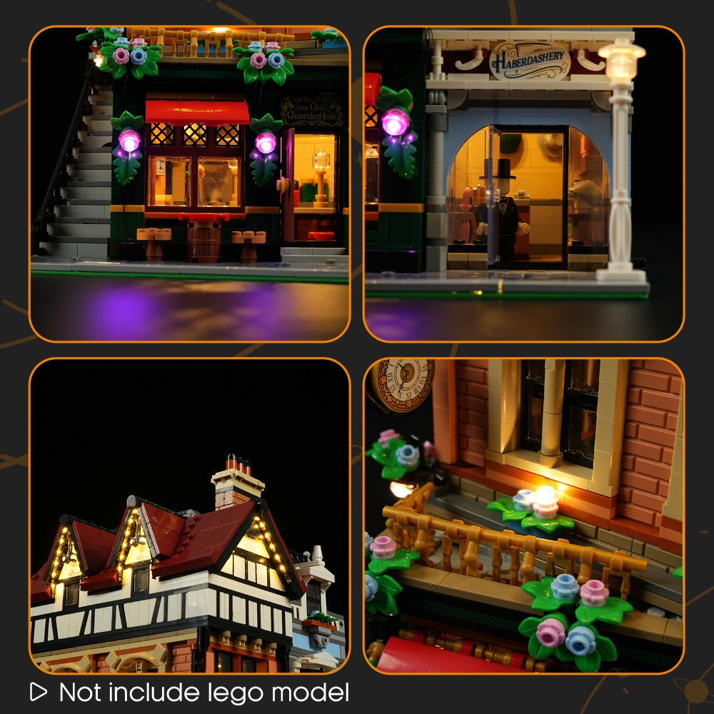 Lightailing Remote Light Kit For LEGO Tudor Corner 10350 - 4