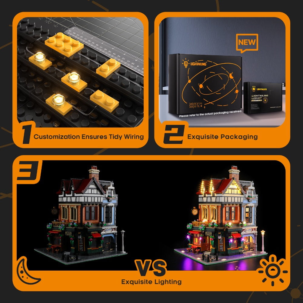 Lightailing Remote Light Kit For LEGO Tudor Corner 10350 - 5