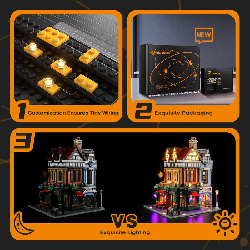 Lightailing Remote Light Kit For LEGO Tudor Corner 10350 - 5