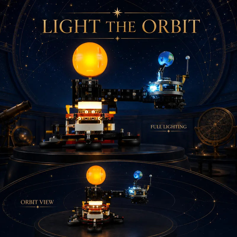 Kit d'éclairage pour la planète Terre et la Lune en orbite 42179-Lightailing