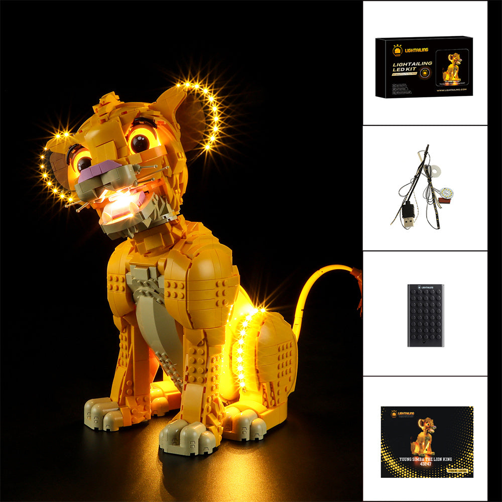 Light Kit For Young Simba the Lion King 43247-lightailing
