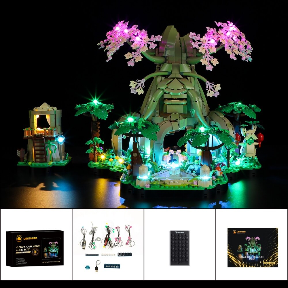 Light Kit For Great Deku Tree 2-in-1 (77092)-Lightailing