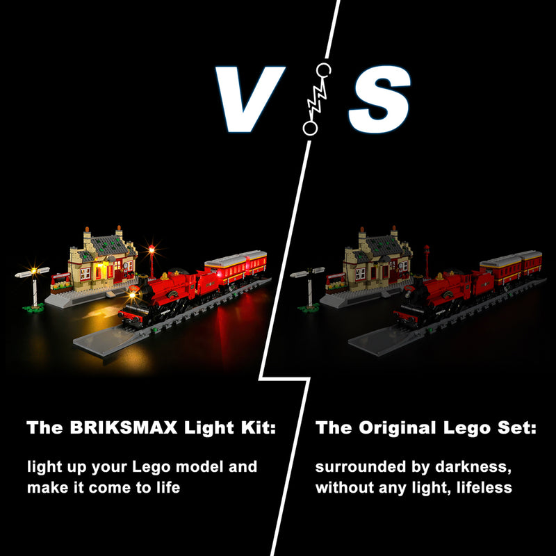 BriksMax Light Kit For Hogwarts Express ™ Train Set with Hogsmeade Station™ 76423