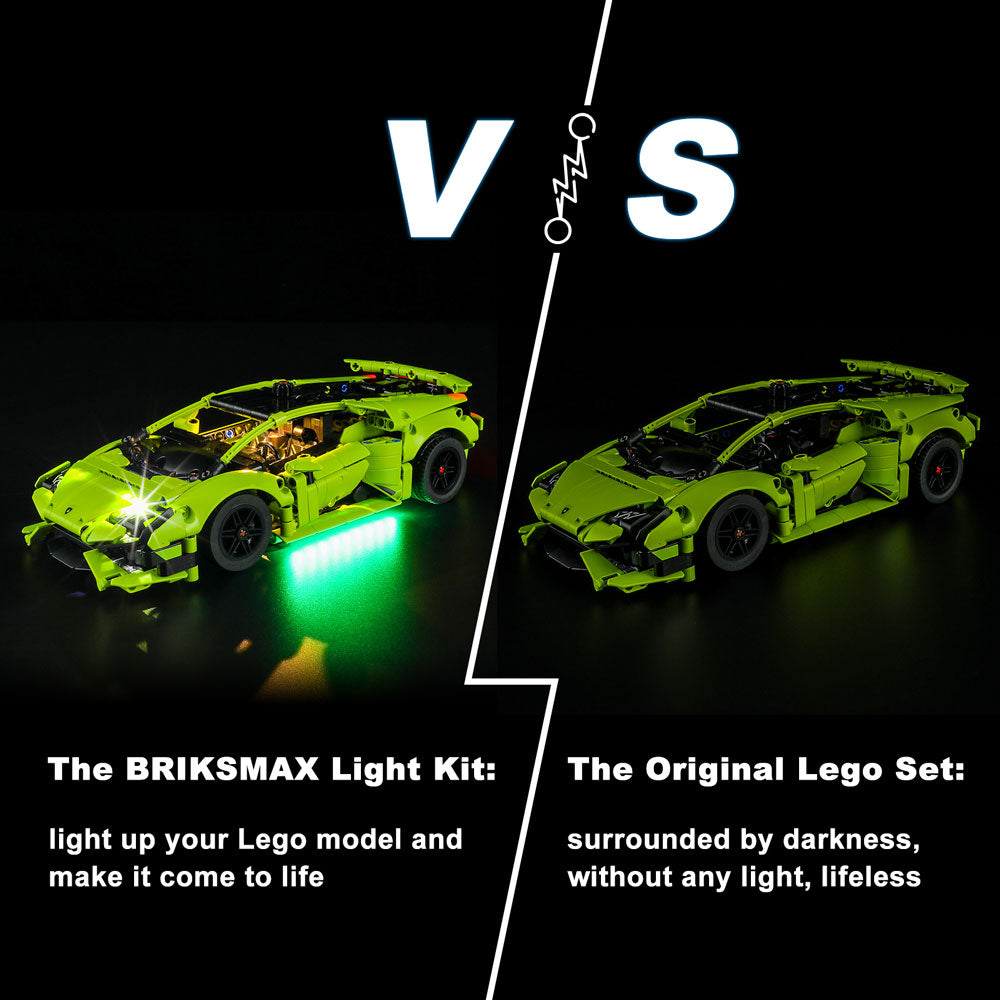 Kit d'éclairage pour LEGO Lamborghini Huracán Tecnica 42161-BriksMax