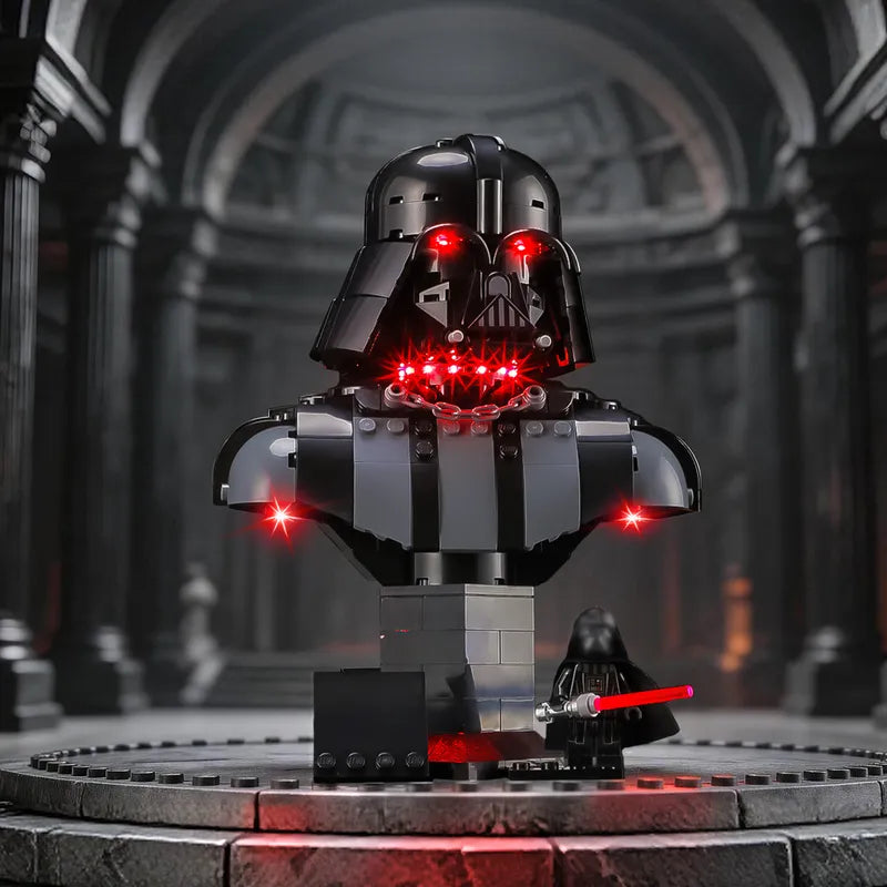 Beleuchtungsset für Darth Vader Büste 75439-Briksmax 2.0| Wellensensorsteuerung