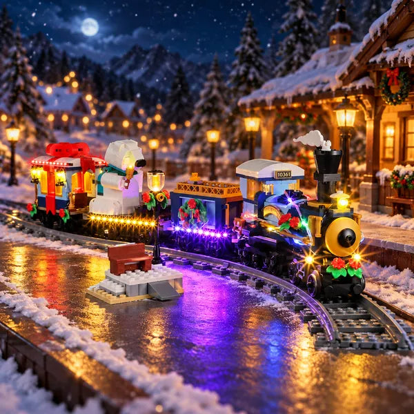 Kit d'éclairage pour train Holiday Express 10361 - Briksmax 2.0
