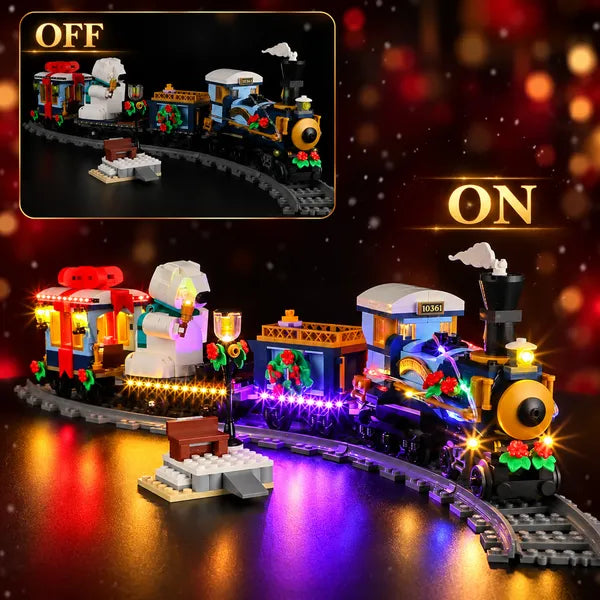 Kit d'éclairage pour train Holiday Express 10361 - Briksmax 2.0