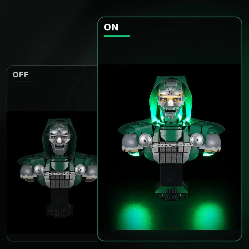 Light Kit for Doctor Doom Bust 76345 - Briksmax 2.0