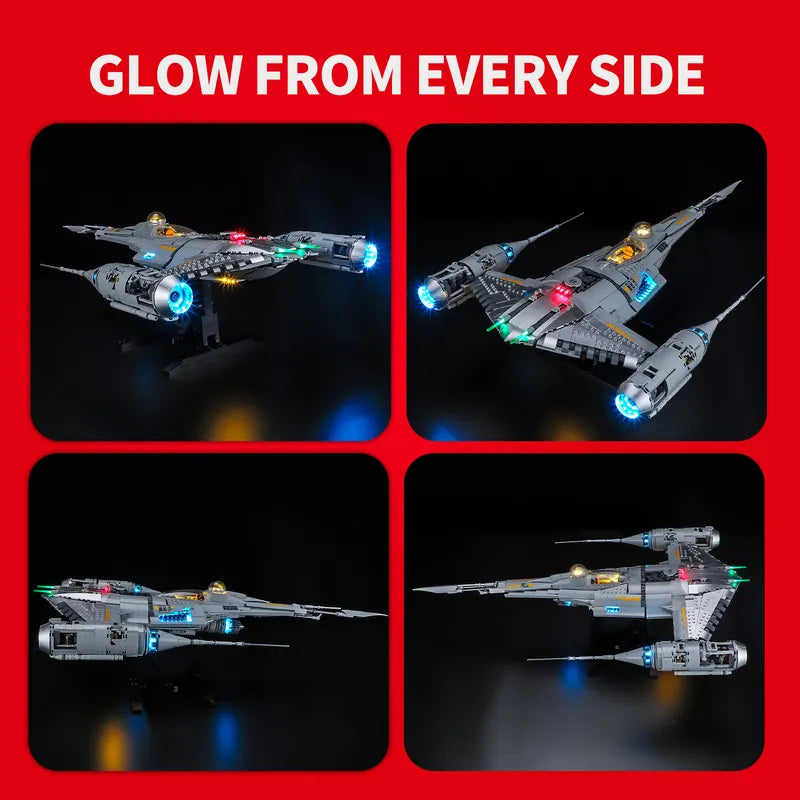Remote Light Kit for The Mandalorian's N-1 Starfighter 75442 - Briksmax 2.0