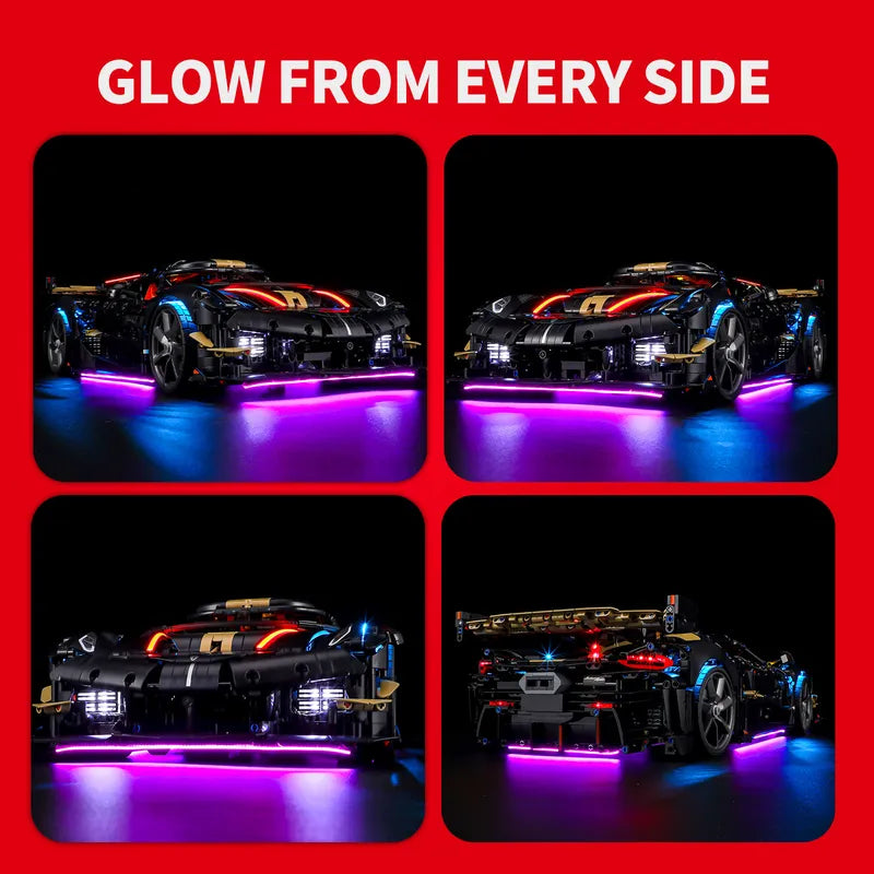 Light kit for Koenigsegg Sadair's Spear 42232 | Briksmax 2.0