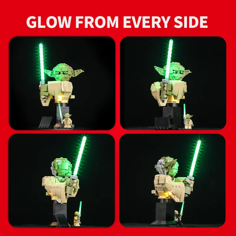 Beleuchtungsset für Yoda Büste 75438-Briksmax 2.0