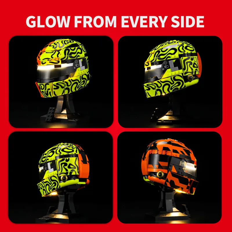 Light kit for McLaren Mastercard F1 Team Lando Norris Helmet 43023 | Wave Sensor Control | Briksmax 2.0