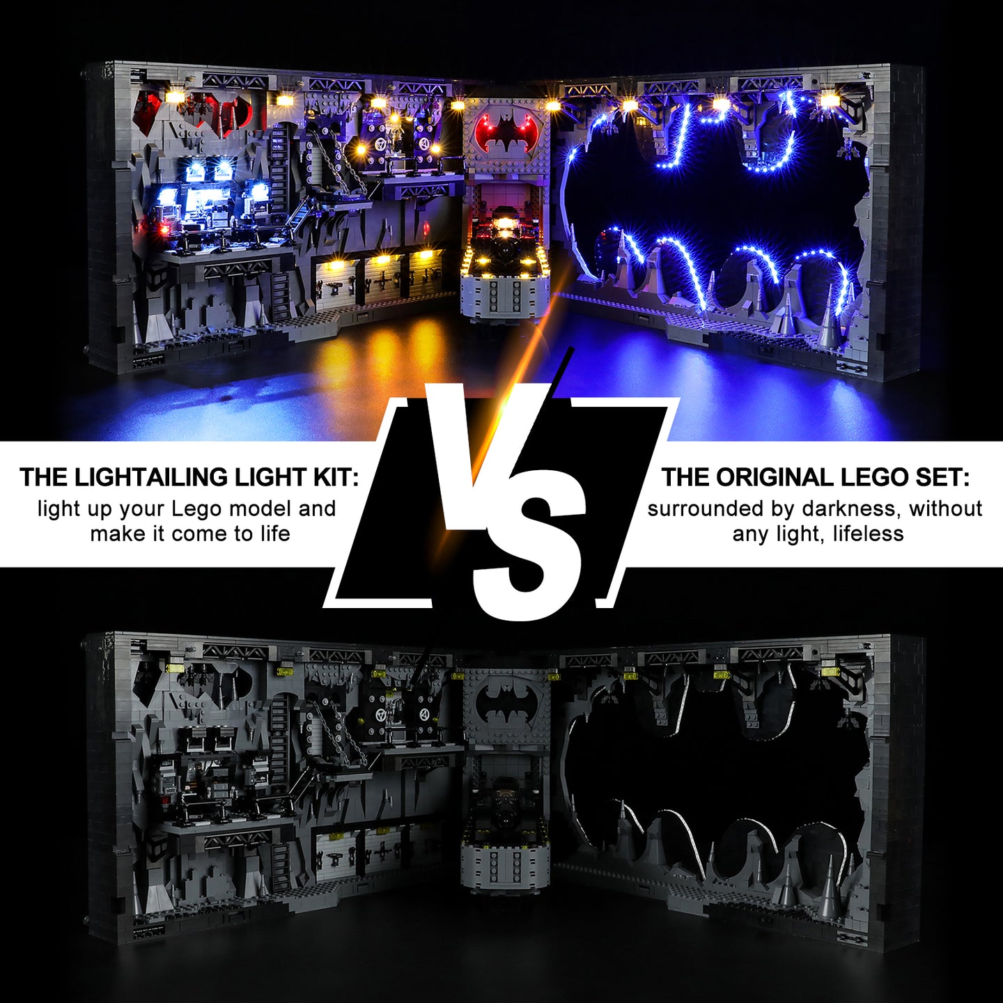 Light Kits for Batman Batcave –  Shadow Box 76252 - Lightailing