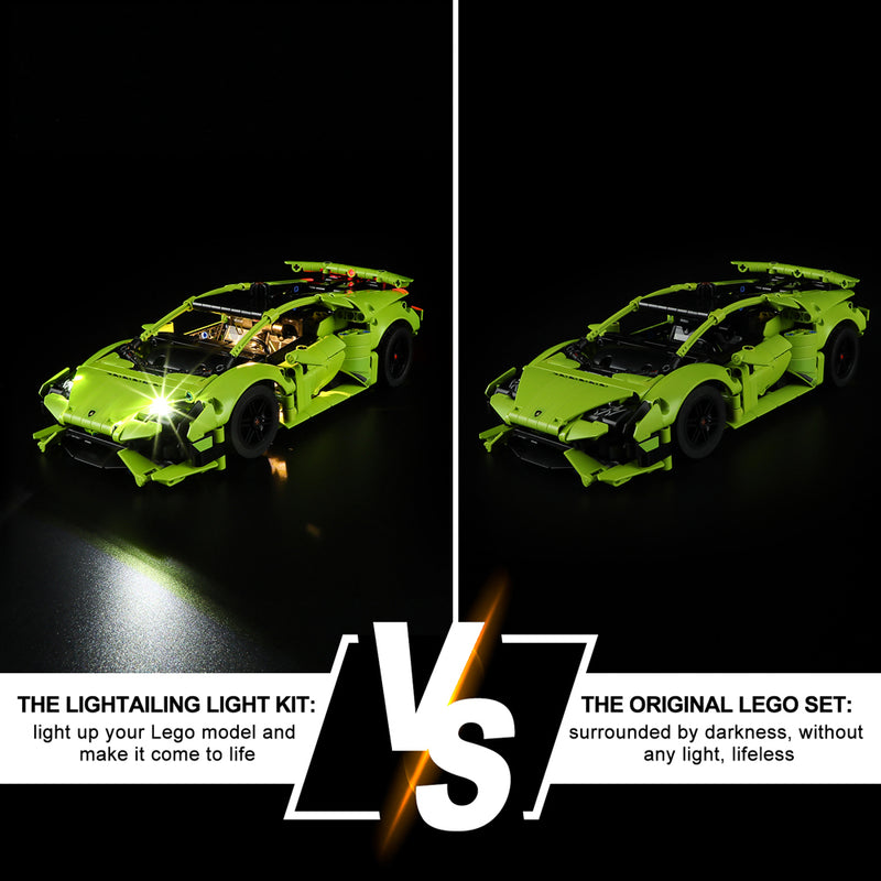 Lightailing Light kit For LEGO Lamborghini Huracán Tecnica 42161