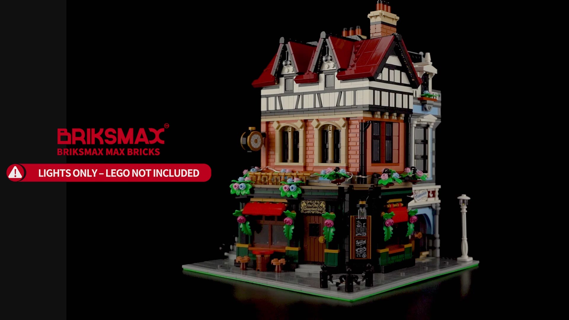 Light Kit for Tudor Corner 10350 - Briksmax 2.0 | Christmas Version