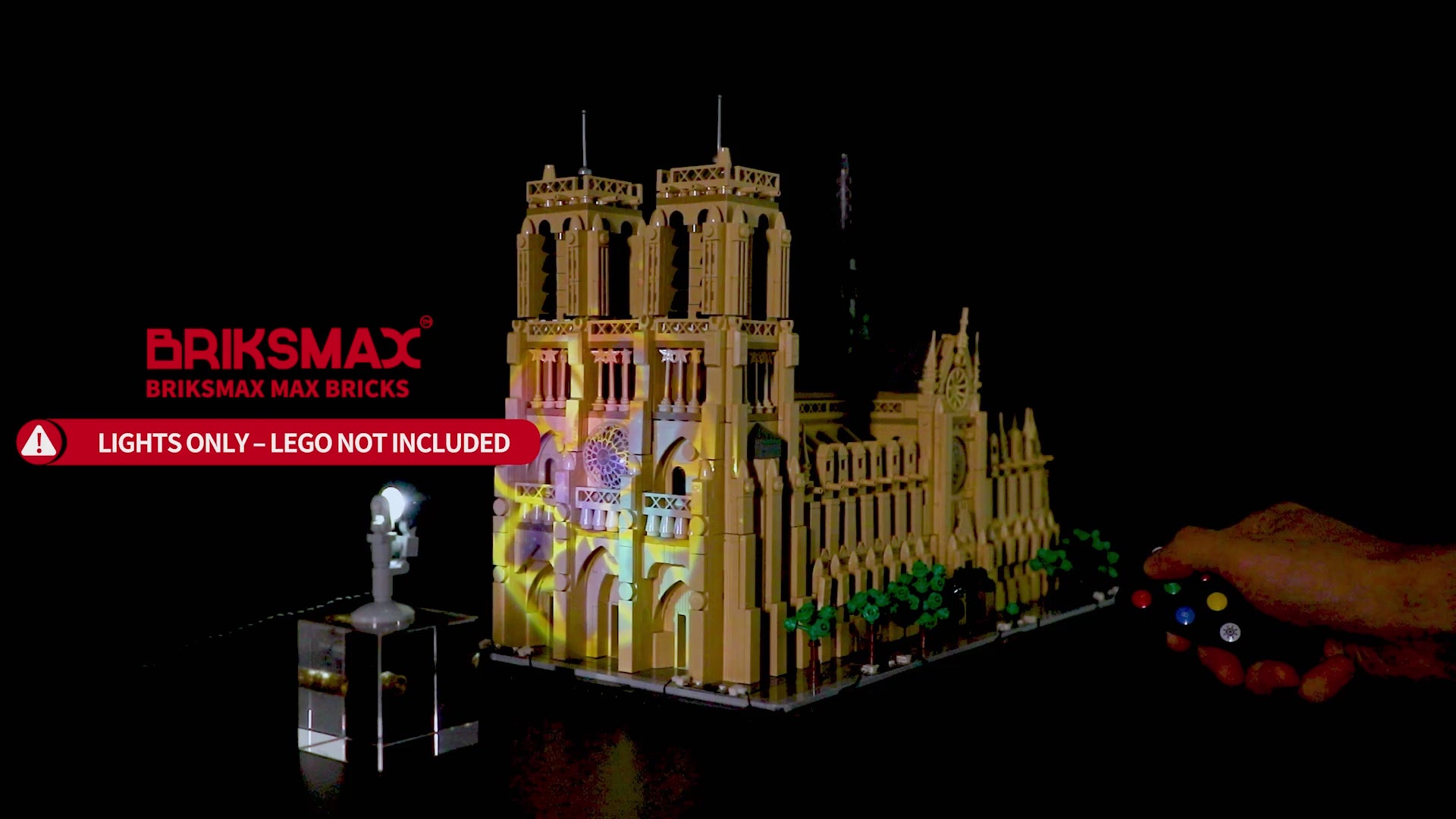 Light Kit for Notre-Dame de Paris 21061 (Projector Light)- Briksmax 2.0