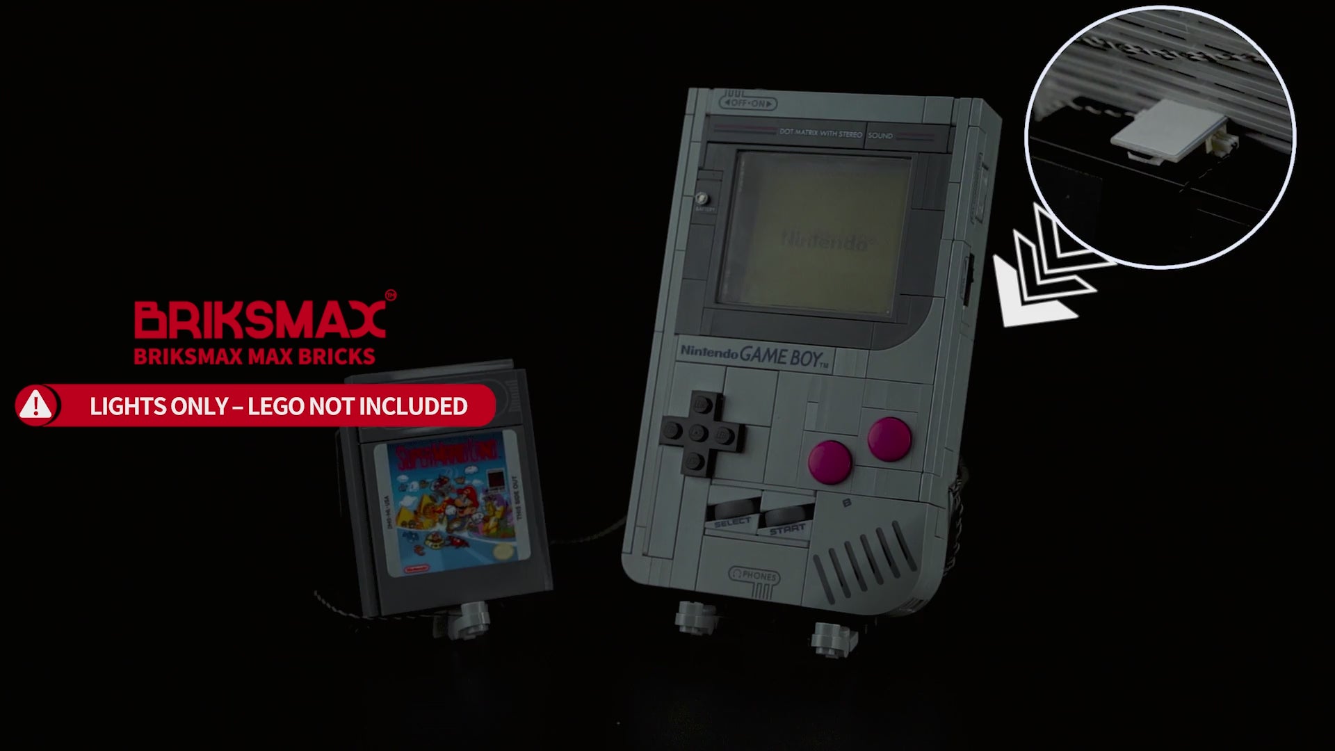 Touch-Control Light Kit for Game Boy 72046- Briksmax 2.0