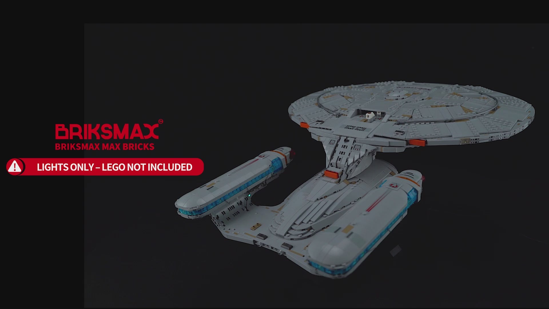 Light Kit for Star Trek: U.S.S. Enterprise NCC-1701-D 10356（Standard Version）- Briksmax 2.0