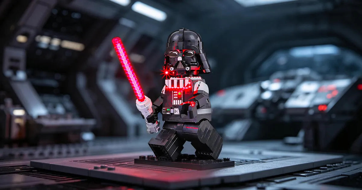 Light kit for Up-Scaled Darth Vader Minifigure 75461 - Briksmax