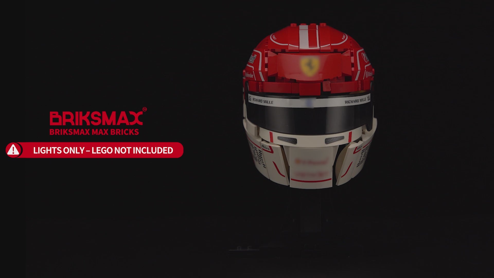 Light Kit for Scuderia Ferrari HP Charles Leclerc Helmet 43014 -Briksmax 2.0