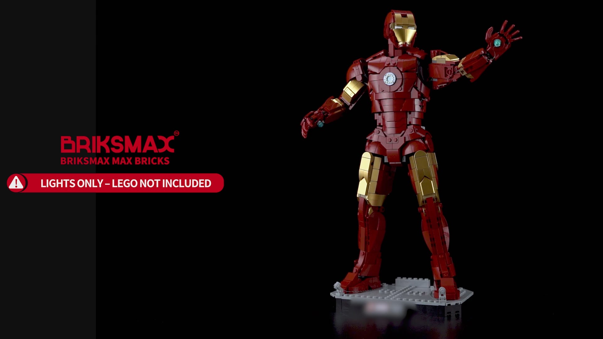 Touch-Control Light Kit for Iron Man Mark 3 Collectors' Edition 76344- Briksmax 2.0