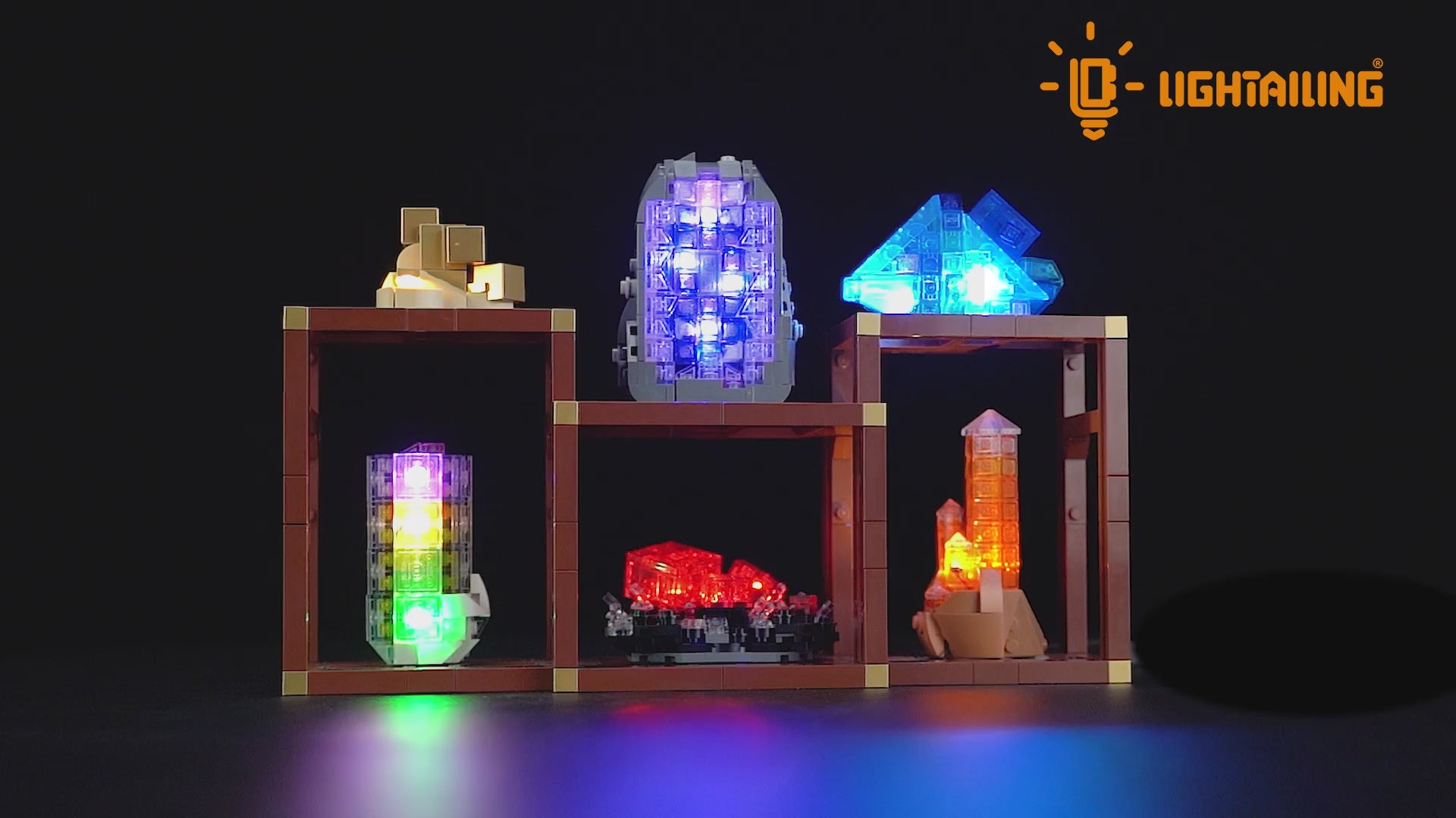 Light Kit for Mineral Collection 21362 - Lightailing