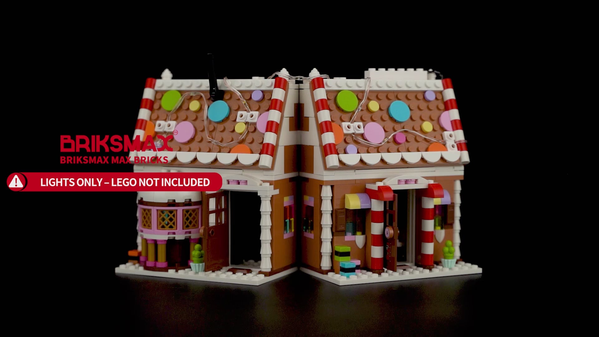 Light Kit for Festive Gingerbread House 40809- Briksmax 2.0