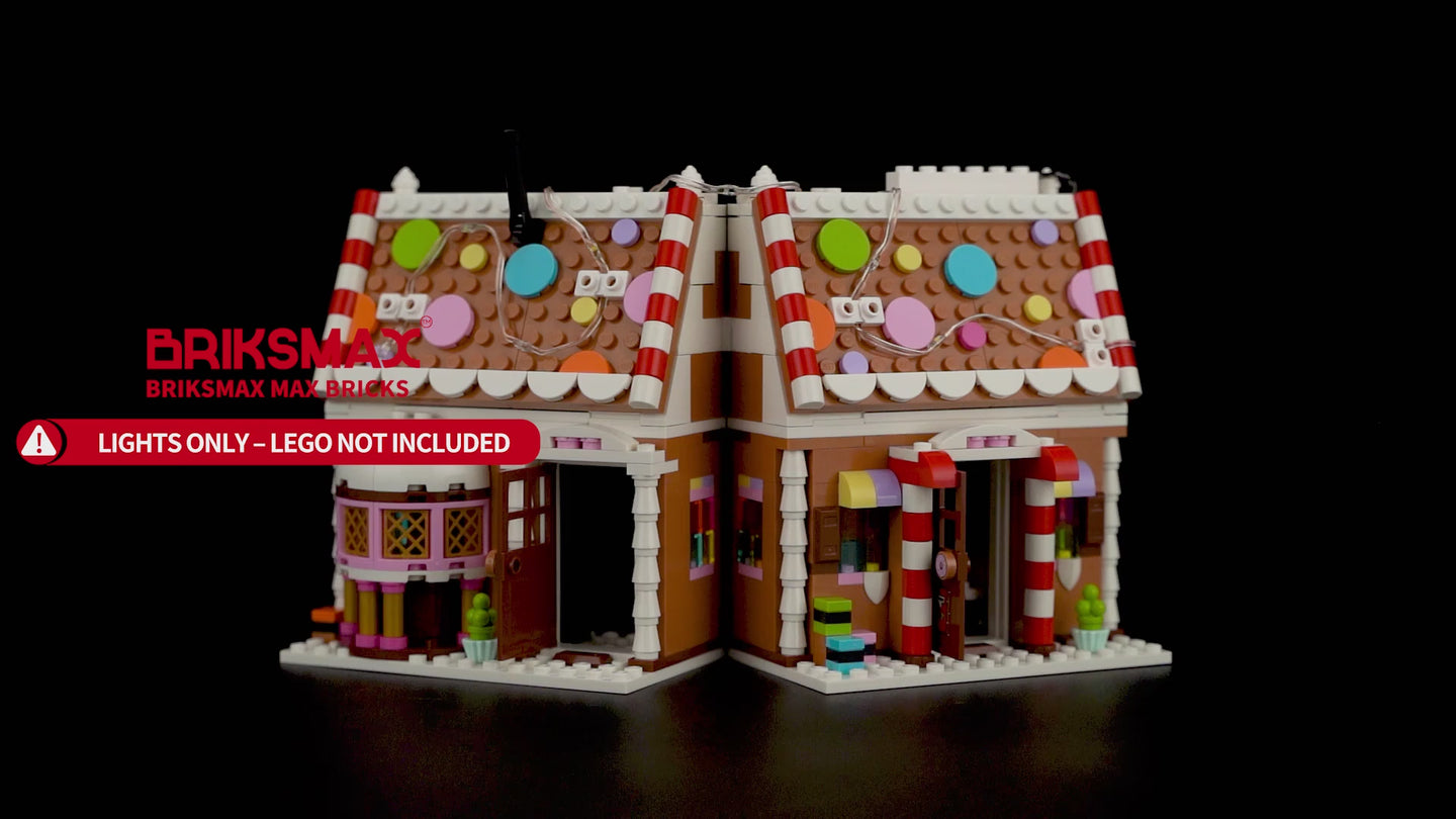 Light Kit for Festive Gingerbread House 40809- Briksmax 2.0