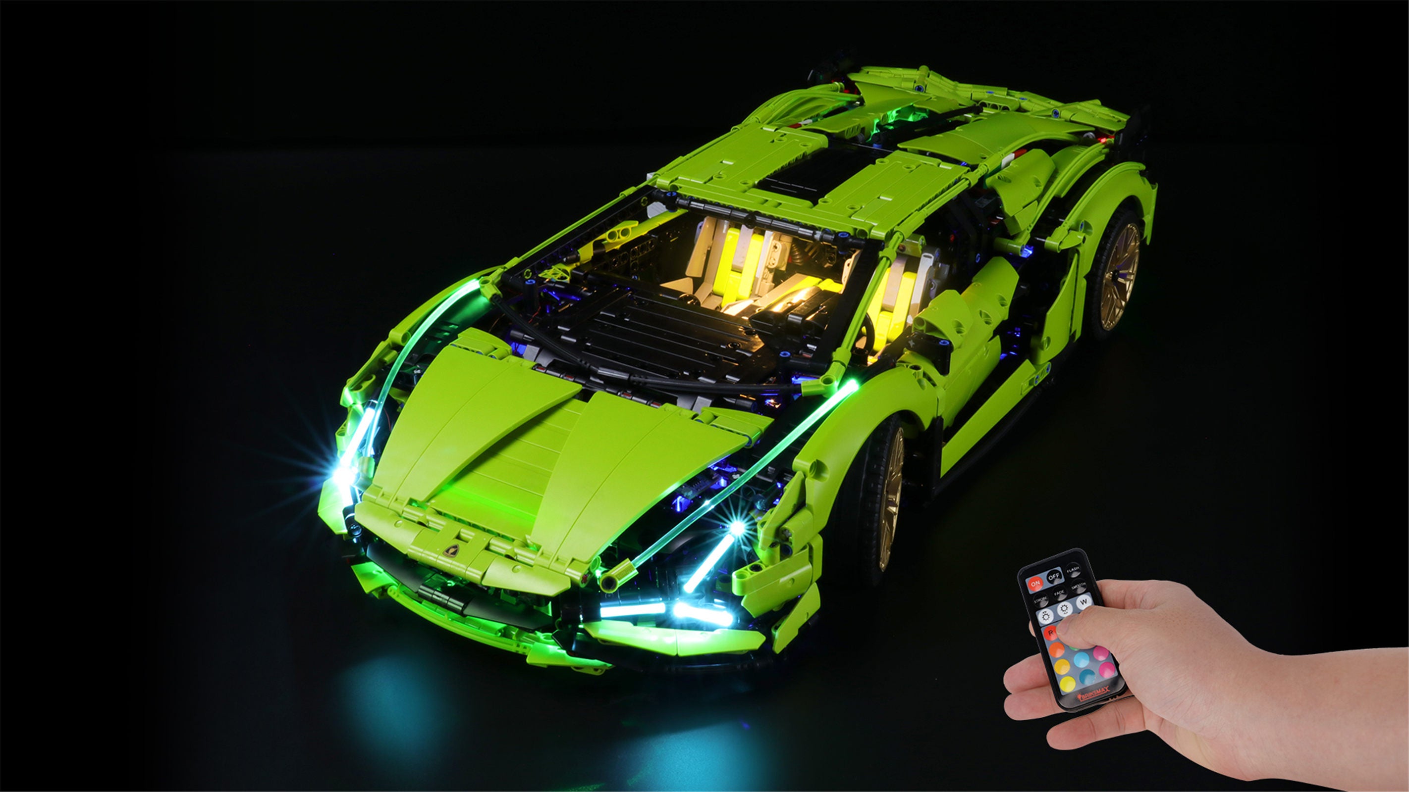 Light Kit For Lamborghini Sián FKP 37 42115-Briksmax(Remote Version)