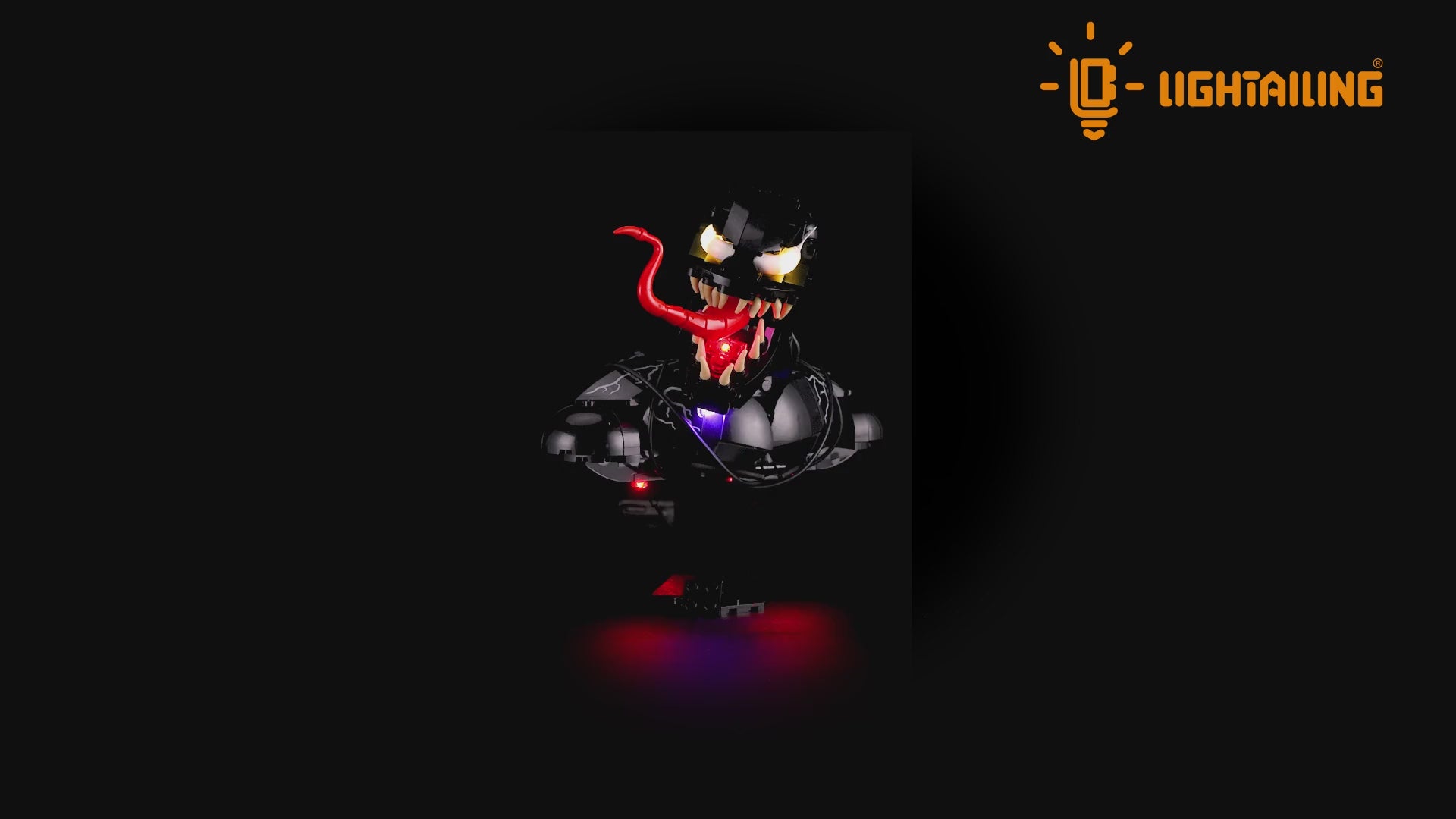 Light kit for Venom Bust 76356 | Lightailing