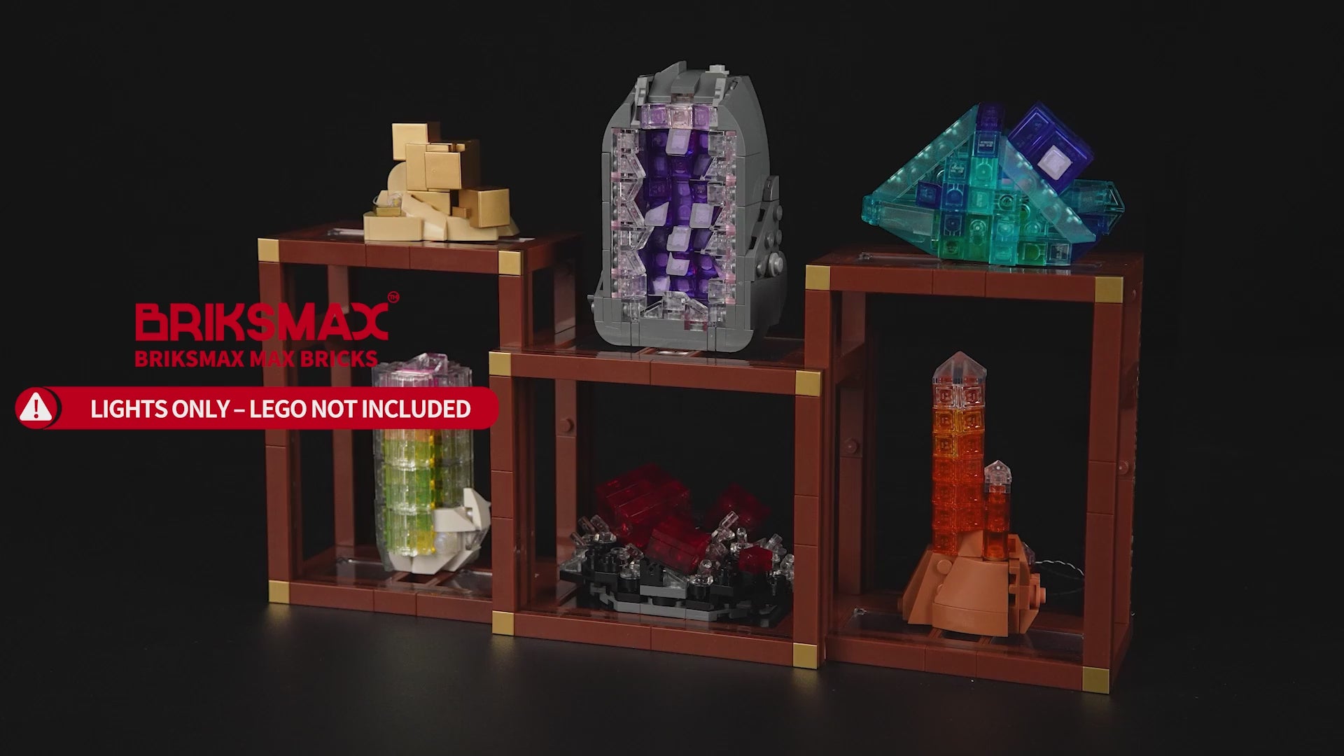 Light Kit for Mineral Collection 21362- Briksmax 2.0