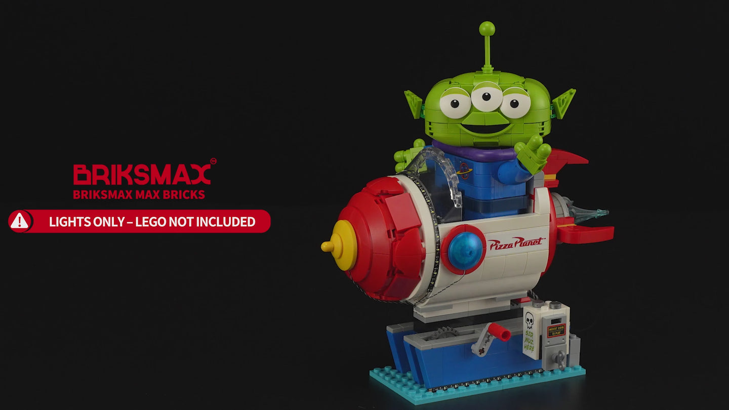 Light Kit for Alien with Pizza Planet Rocket Ride 43307-Briksmax 2.0
