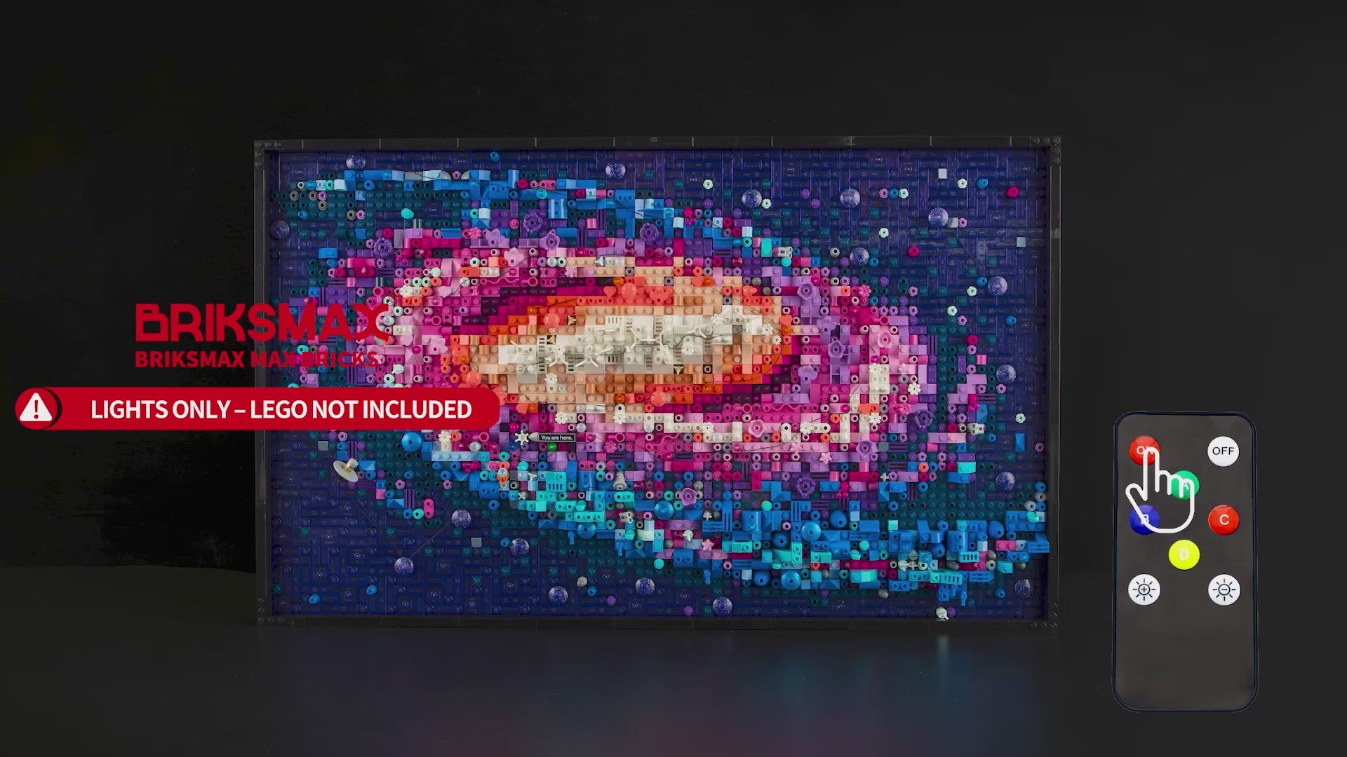 Light kit for The Milky Way Galaxy 31212 -Briksmax 2.0(Remote Version)