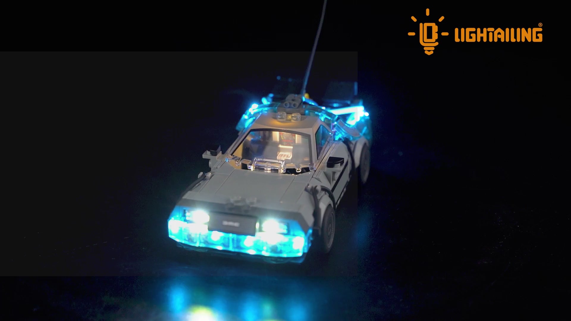 Light Kit for Time Machine from Back to the Future 77256 -Lightailing | Full Glow（High Brightness）