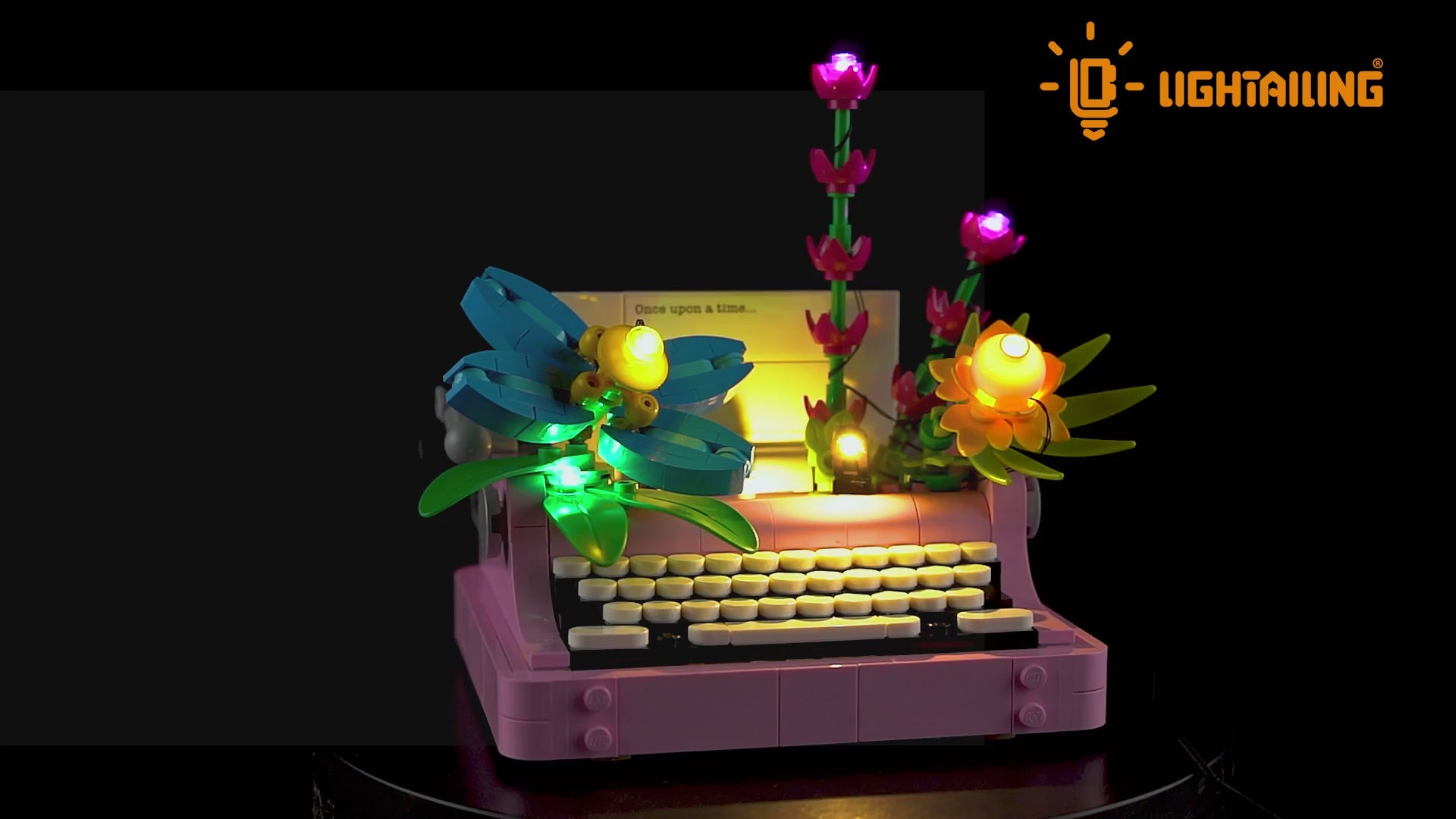 Light Kit for Typewriter with Flowers 31169- Lightailing