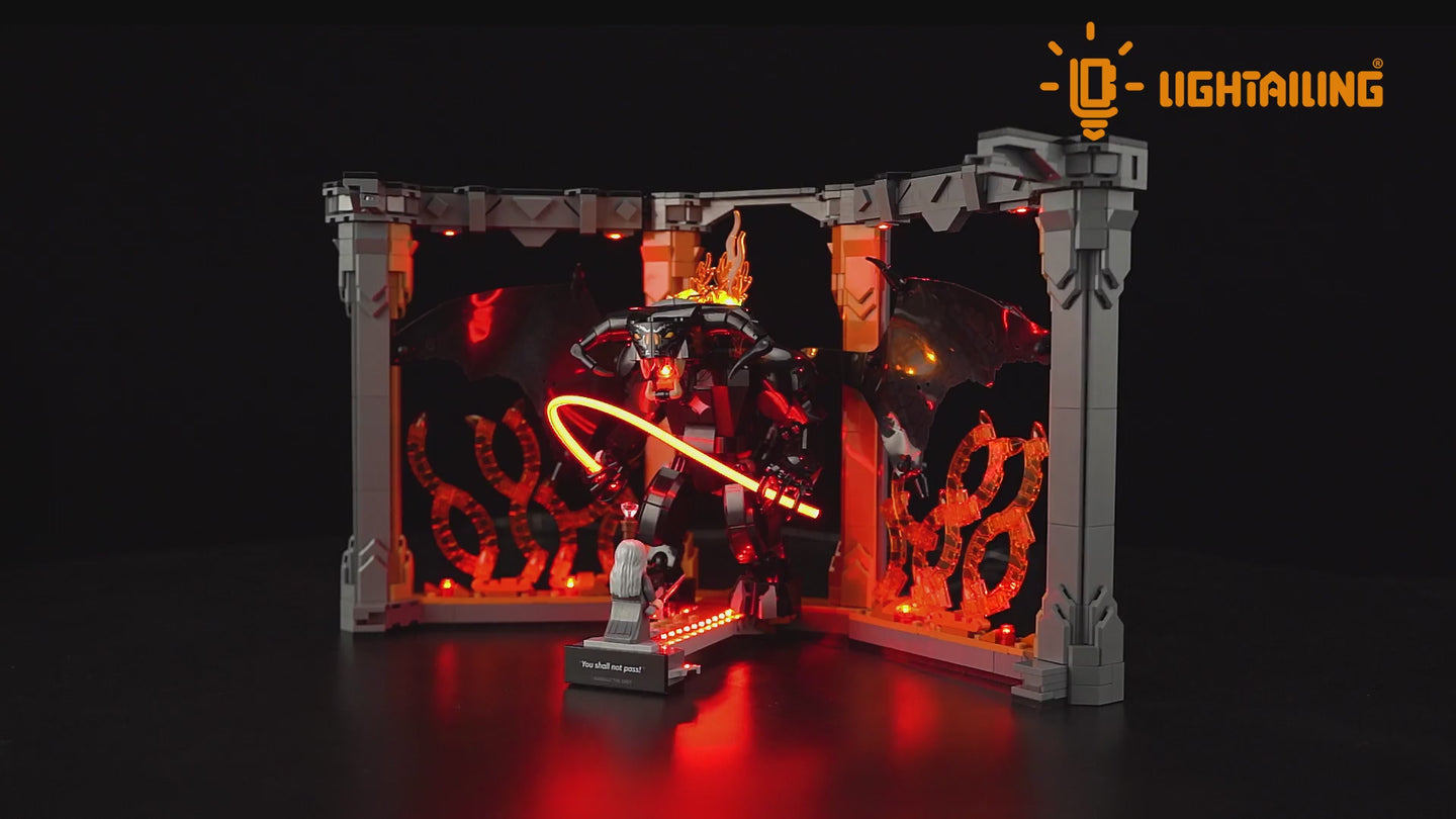 Light Kit for The Lord of the Rings: Balrog Book Nook 10367 - Lightailing